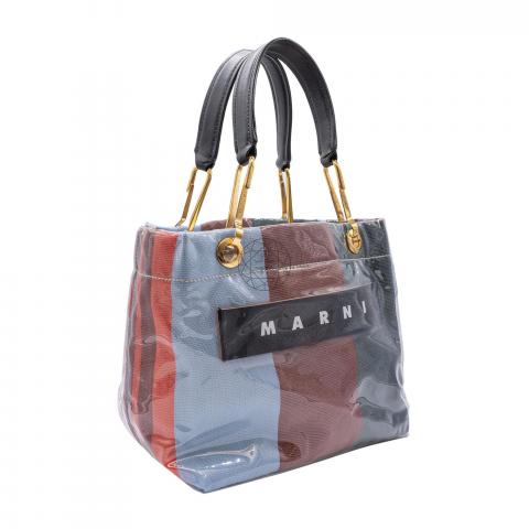 Sell Marni Striped Glossy Grip Tote Bag - Multicolor | HuntStreet.com